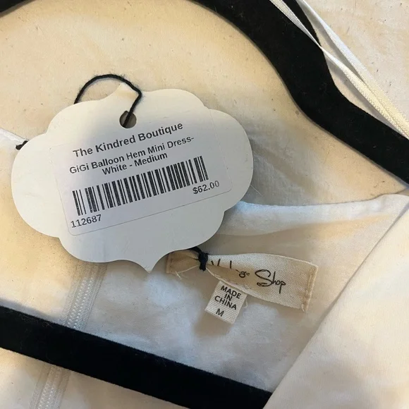 White Bubble Dress - Picture 3 of 3